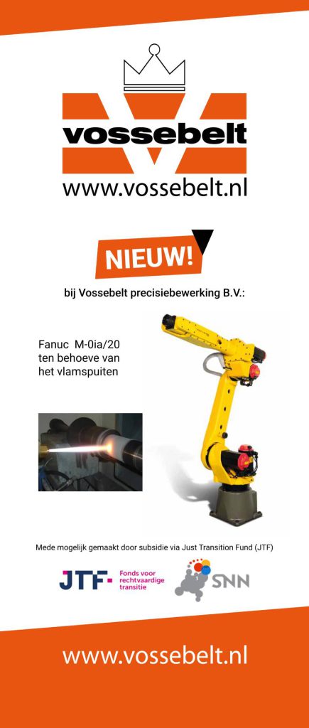 Nieuw: Fanuc M-0ia/20 ten behoeve van vlamspuiten